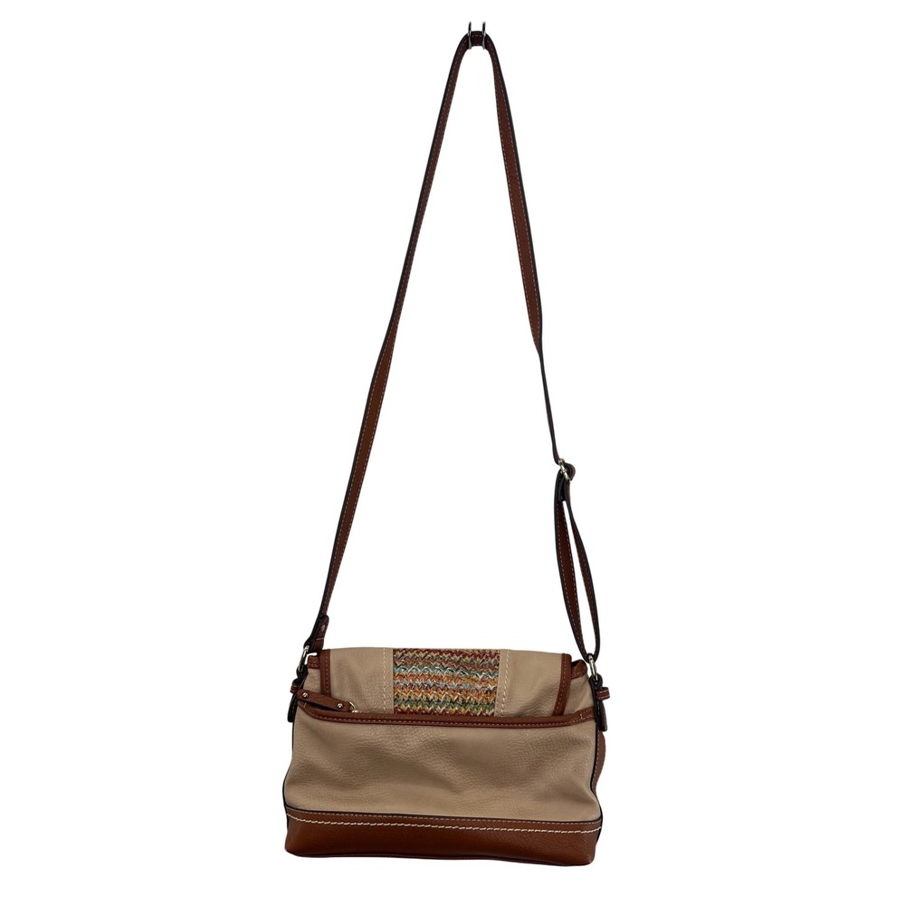 b.o.c. Crossbody Bag Woven Accent Buckle Detail Everyday Purse - Picture 6 of 11